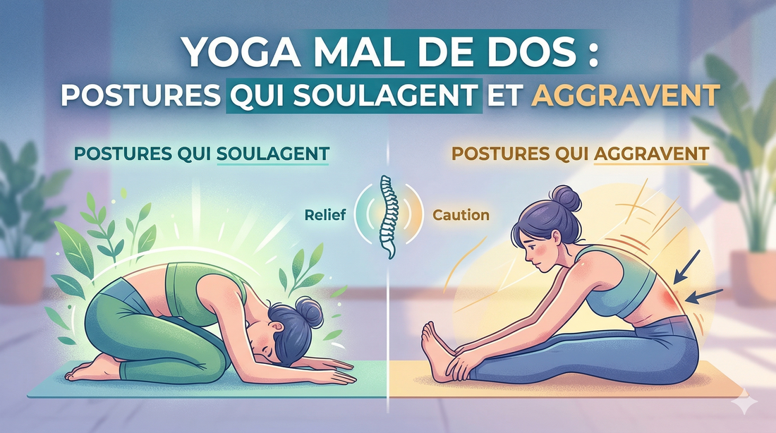 Yoga mal de dos : postures qui soulagent et aggravent